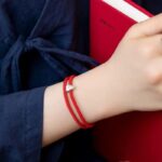 Red String Fu Lucky Bracelet - Bright Red - Image 4