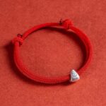 Red String Fu Lucky Bracelet - Bright Red - Image 2
