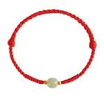 Red String Hetian Jade Stone Bracelet - Image 4