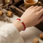 Red String Hetian Jade Stone Bracelet - Image 5