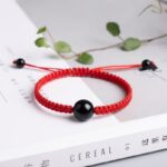 Exclusive:  Red String Rainbow Obsidian Bracelet - Image 4