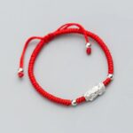 Red String Silver Pixiu Bracelet - Attract Windfall Luck - Image 5