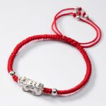 Red String Silver Pixiu Bracelet - Attract Windfall Luck - Image 7