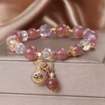 Strawberry Quartz Heart Bracelet - Image 4