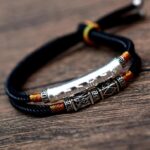 Tibetan Mantra Double Bracelet - For Luck & Protection - Image 7