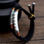 Tibetan Mantra Double Bracelet - For Luck & Protection - Image 6