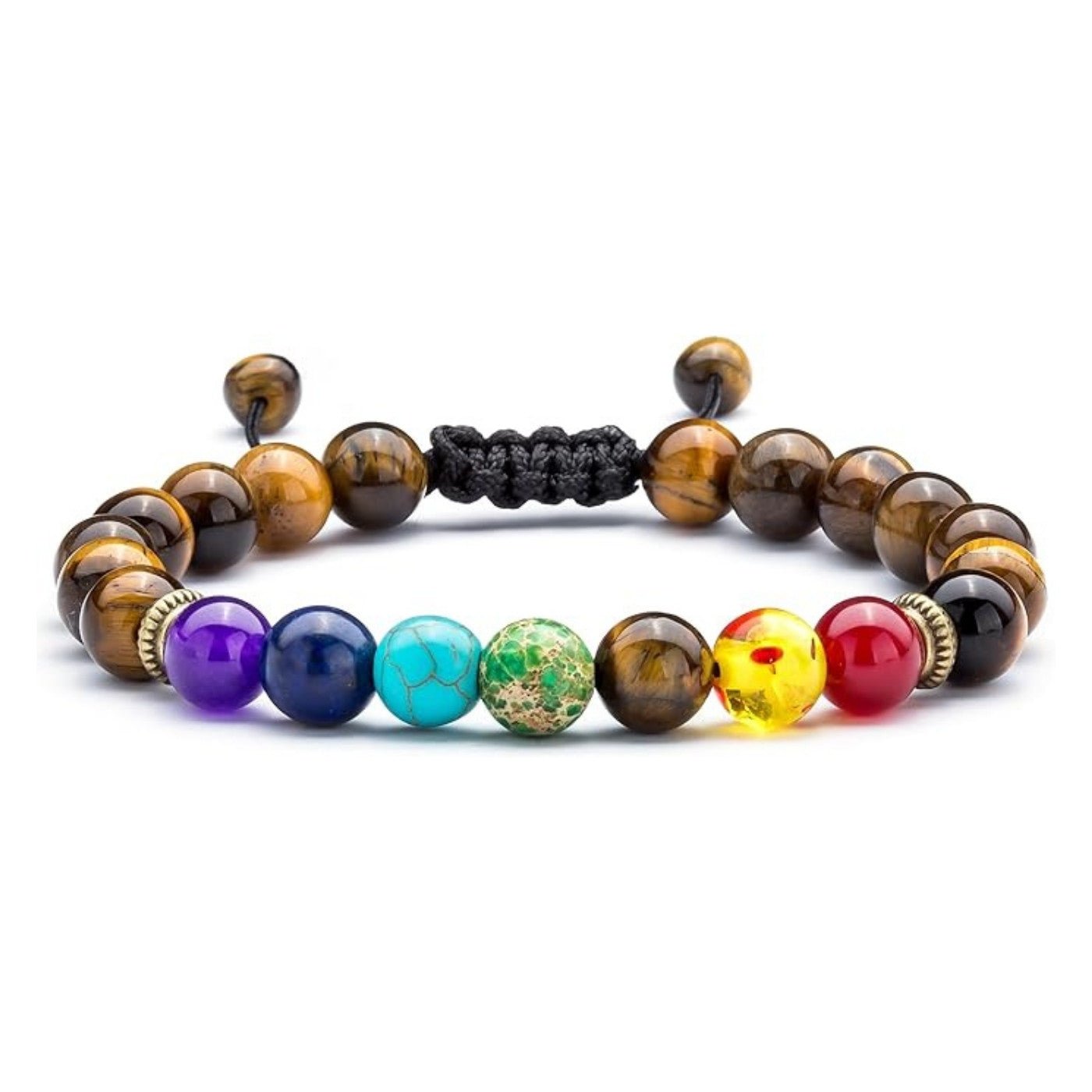 TigerEyeChakraBracelet1.jpg Tiger Eye Chakra Bracelet - Protection & Balance - Image 1