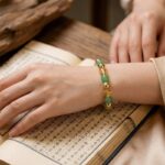 Exclusive:  Triple Luck Bracelet - Green Aventurine, Hematite, Yellow Topaz - Image 2