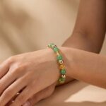 Exclusive:  Triple Luck Bracelet - Green Aventurine, Hematite, Yellow Topaz - Image 6
