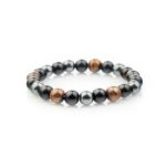 Triple Protection Bracelet - Tiger’s Eye, Obsidian, Hematite - Image 12
