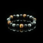 Triple Protection Bracelet - Tiger’s Eye, Obsidian, Hematite - Image 13