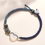 Blue String White Agate Bracelet - Give the Gift of Peace - Image 3