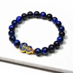Wu Lou Blue Tiger Eye Wellness Bracelet - Feng Shui Bracelet for Health - Image 3