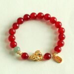 Year of the Fire Horse Bracelet - Red Agate Bracelet - Image 2
